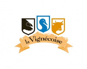 Logo création graphique La vignécoise maison Coustalat conserverie artisanale Vignec Saint-Lary Soulan hautes-pyrénées
