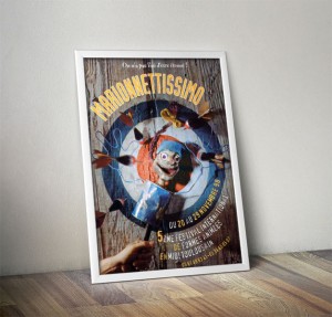 Affiche création graphique Marionnettissimo festival des formes animées Midi-Pyrénées Toulouse