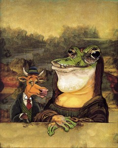 Illustration le renard et la cigogne restaurant les Tables de la Fontaines ESAT Clermont Capelas Fontenilles Haute-Garonne Toulouse