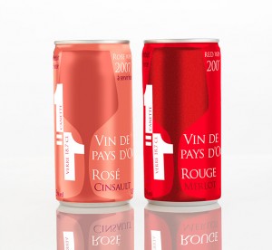 Packaging canette vin Névian Aude