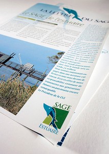 Plaquette journal interne Schéma d'aménagement et de gestion des eaux de l'estuaire de la Gironde