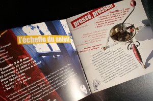 Programme création graphique Marionnettissimo 2003 festival des formes animées Midi-Pyrénées Toulouse