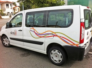 marquage véhicule Alcis groupe société de transport Toulouse Haute-Garonne