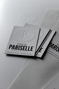 Documents de communication logo Pascal Pariselle graphiste concepteur Toulouse Midi-Pyrénées